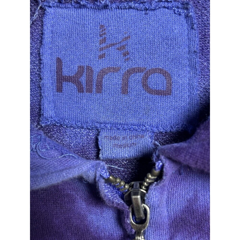 Kirra Purple Tie-Dye Full Zip Fleece Hoodie Women’s Regular Size M - Picture 3 of 8